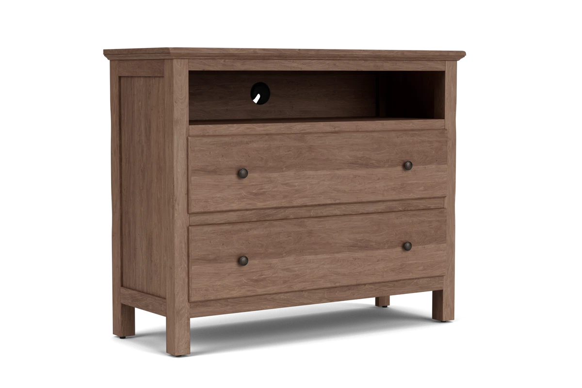 Lewiston Media Chest Distressed Maple Sandalwood placeholder